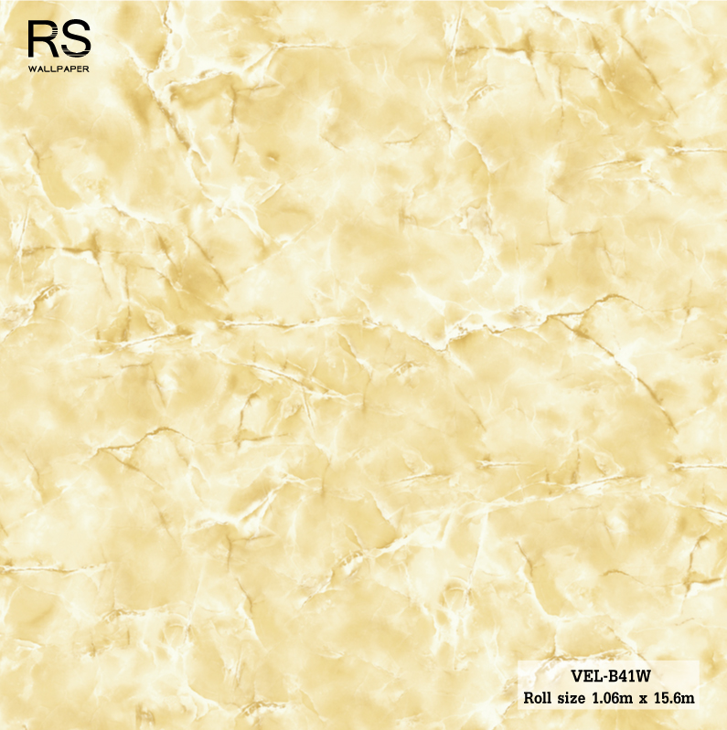 วอลเปเปอร์ ลายหินอ่อน สีทองน้ำตาล VEL-B41W