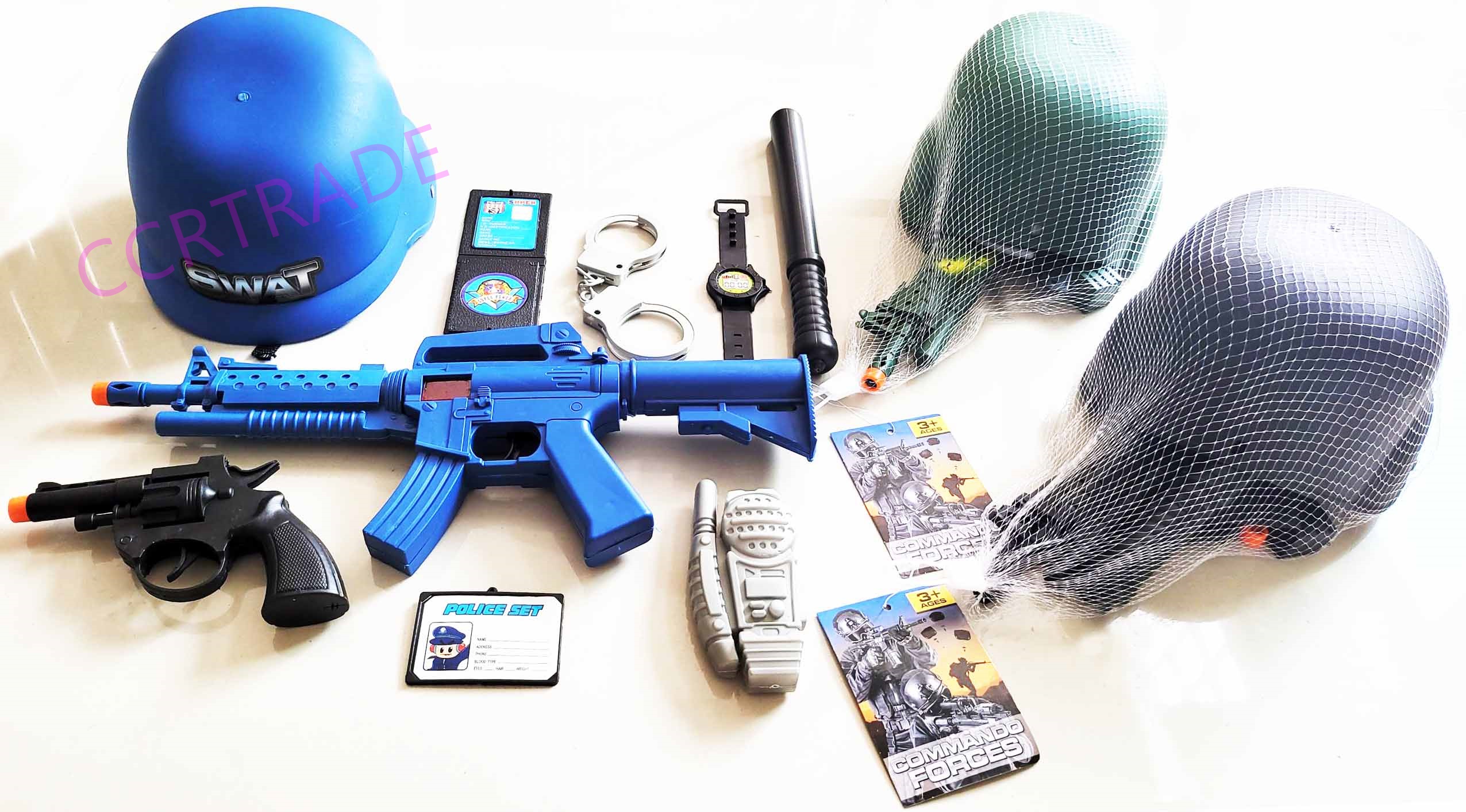 เซ็ทคอมมานโด+ปืน M16 ถุงตาข่าย 19x48 ซม.(1x3)