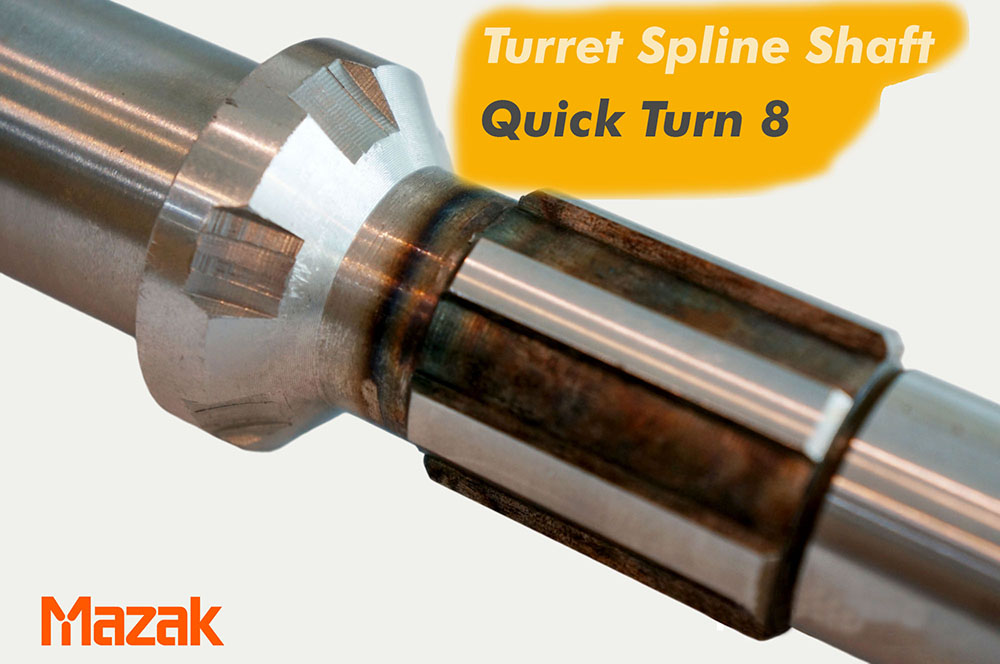 อะไหล่เครื่องจักร MAZAK Turret Spline Shaft ใช้กับรุ่น Quick Turn8
