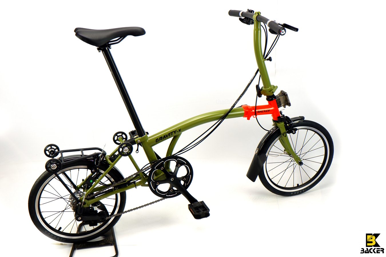 จักรยานพับ BACKER รุ่น Gravity-X รุ่น 6 สปีด แฮนด์ตรง