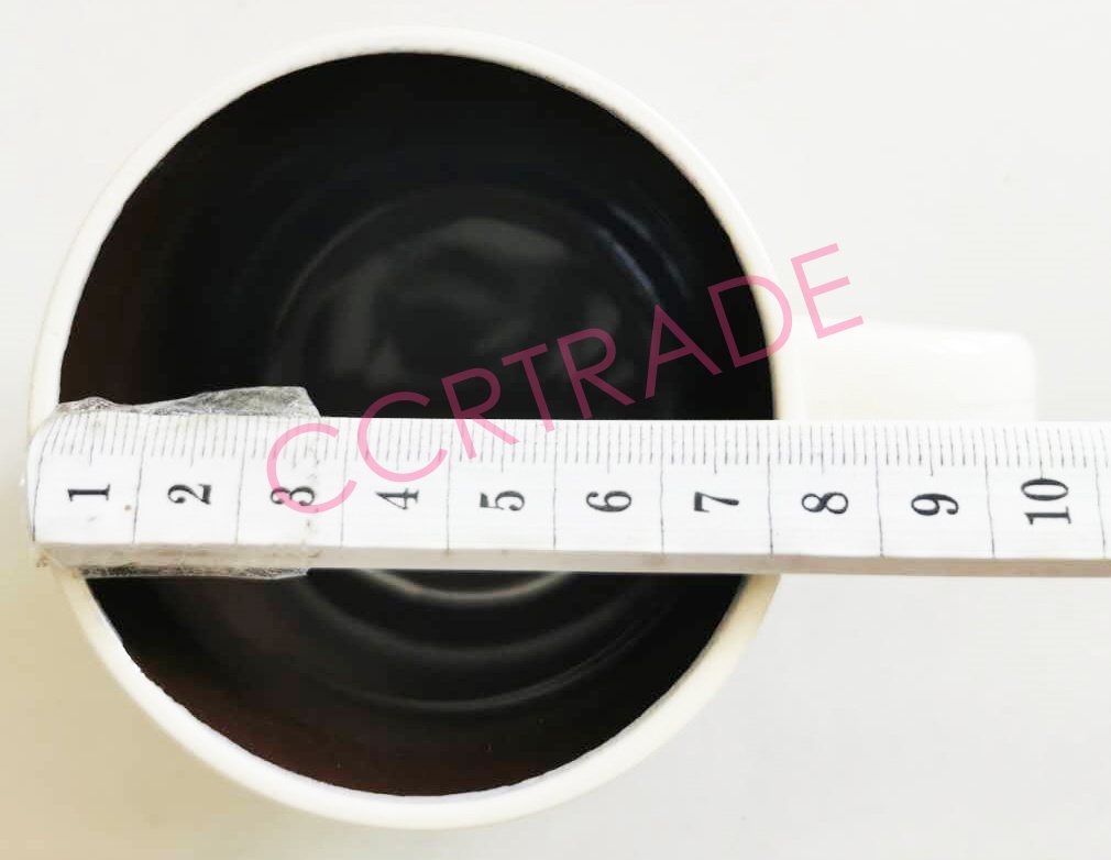 แก้วกระเบื้อง มีหู Coffee 7x7.5 ซม.(งานหนา)