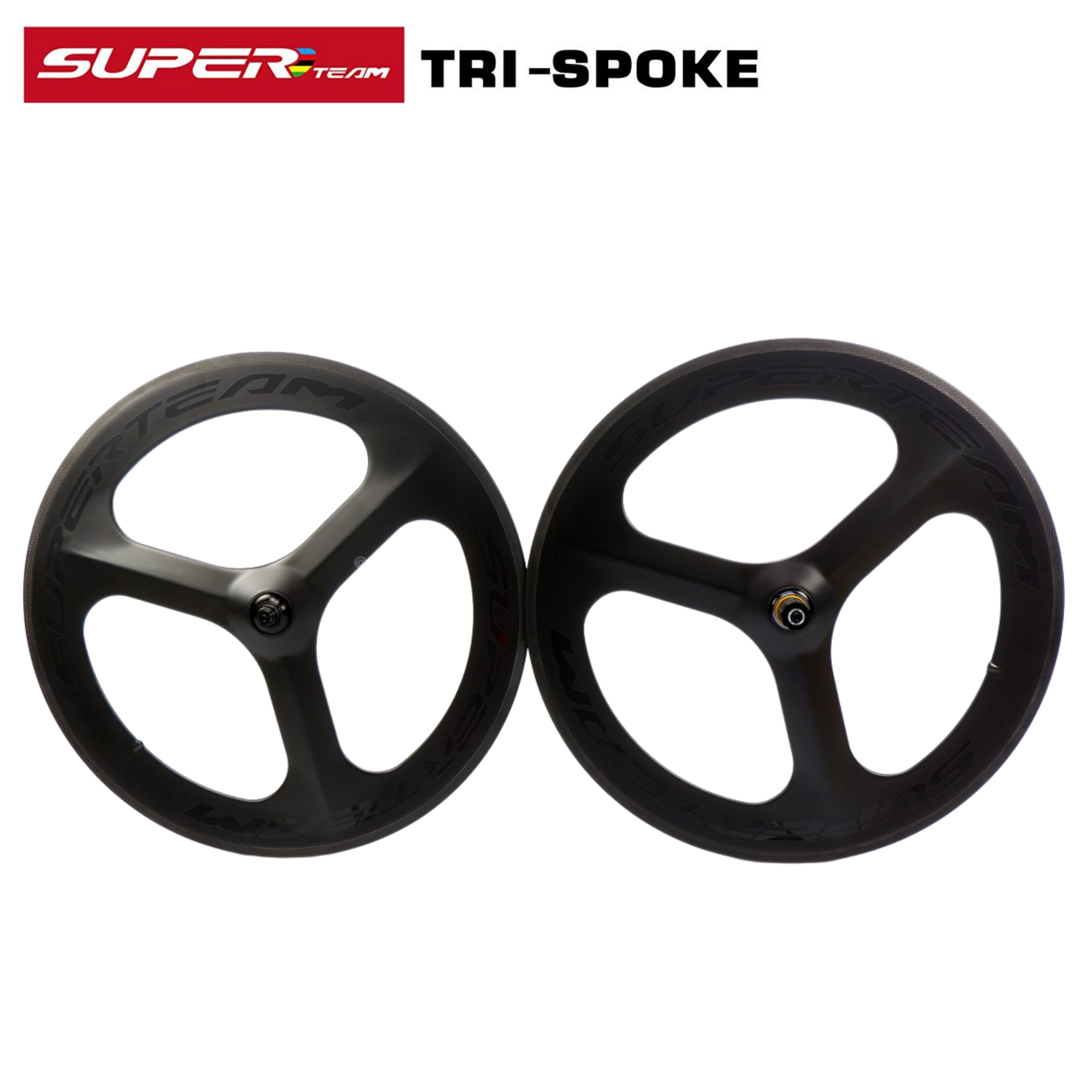 ล้อจักรยานคาร์บอน 3 ก้าน 700C SUPERTEAM TRI SPOKE สามก้าน ล้อคาร์บอน ประกันยาว