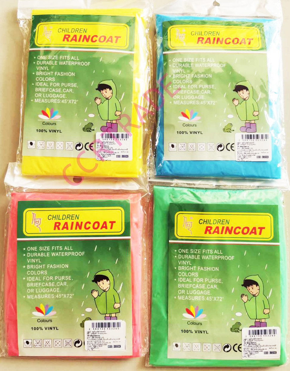 เสื้อกันฝนเด็ก Raincoat 45x72 ซม.