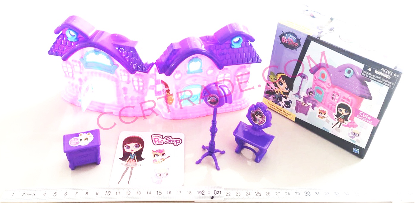 ชุดบ้านลิตเติ้ลเพ็ทช็อปกล่อง 12.5x14 ซม.(ลิขสิทธิ์แท้)