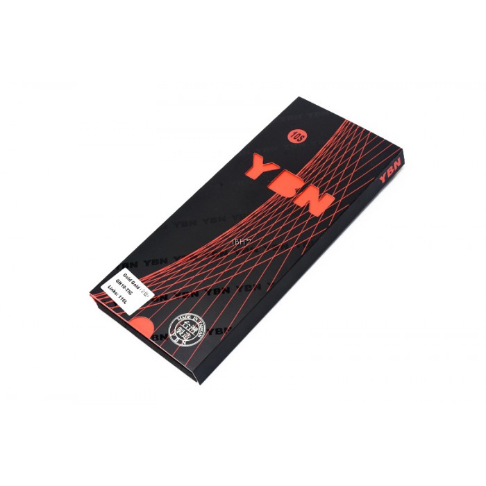 โซ่จักรยาน YBN 10/11spd. สีทอง 116L Ti-N Gold SLA 11 for SHIMANO, CAMPAGNOLO AND SRAM