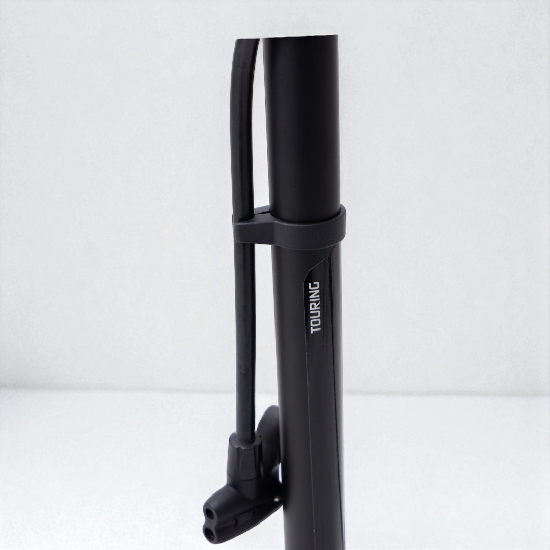 PROสูบลมจักรยาน ตั้งพื้น Touring PRPU0080 สีดำ กระบอกเหล็ก ทนทาน