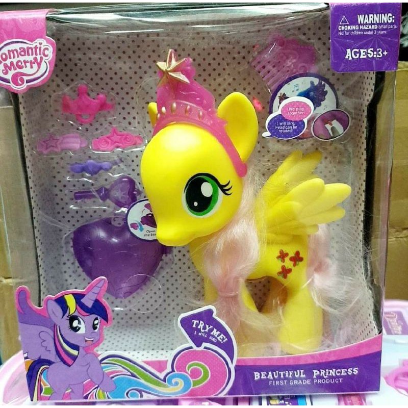 ตุ๊กตาโพนี่ มีเสียงมีไฟ 🎁หวีผมได้ ตัวใหญ่‼️งานเกรดดีมาก‼️พร้อมส่งจากไทย ส่งไว ค่าส่งถูก