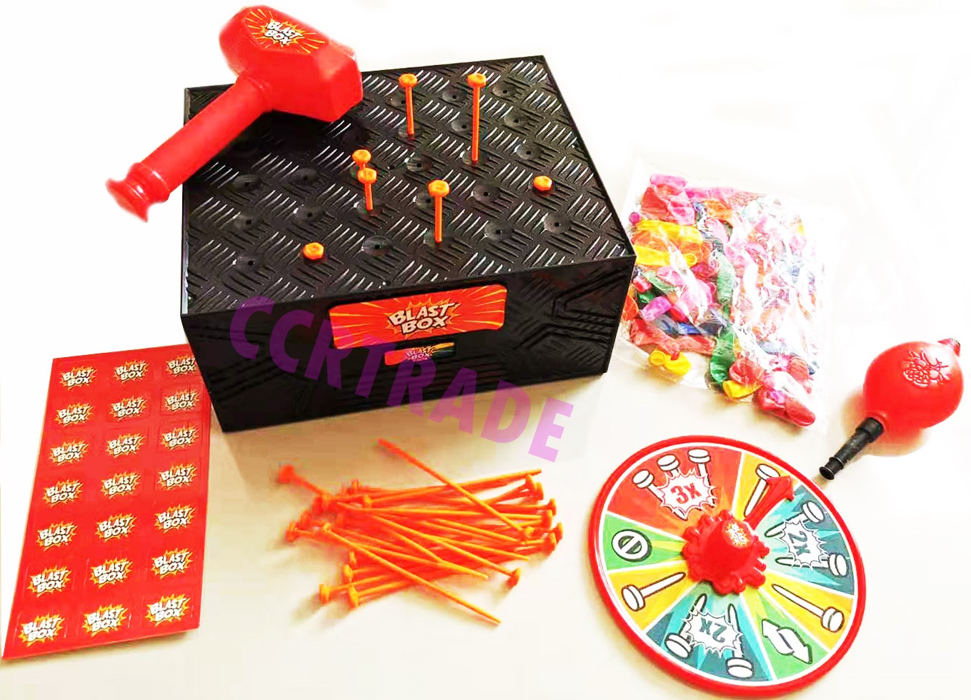 เกมส์ตอกตะปูเซอร์ไพร์สกล่องจัมโบ้ 20.5x25 ซม.(1x3)