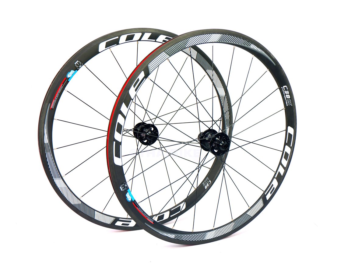 ล้อจักรยานคาร์บอนดิสเบรค COLE ขนาด 700C ขอบสูง 38มม. แกน 12