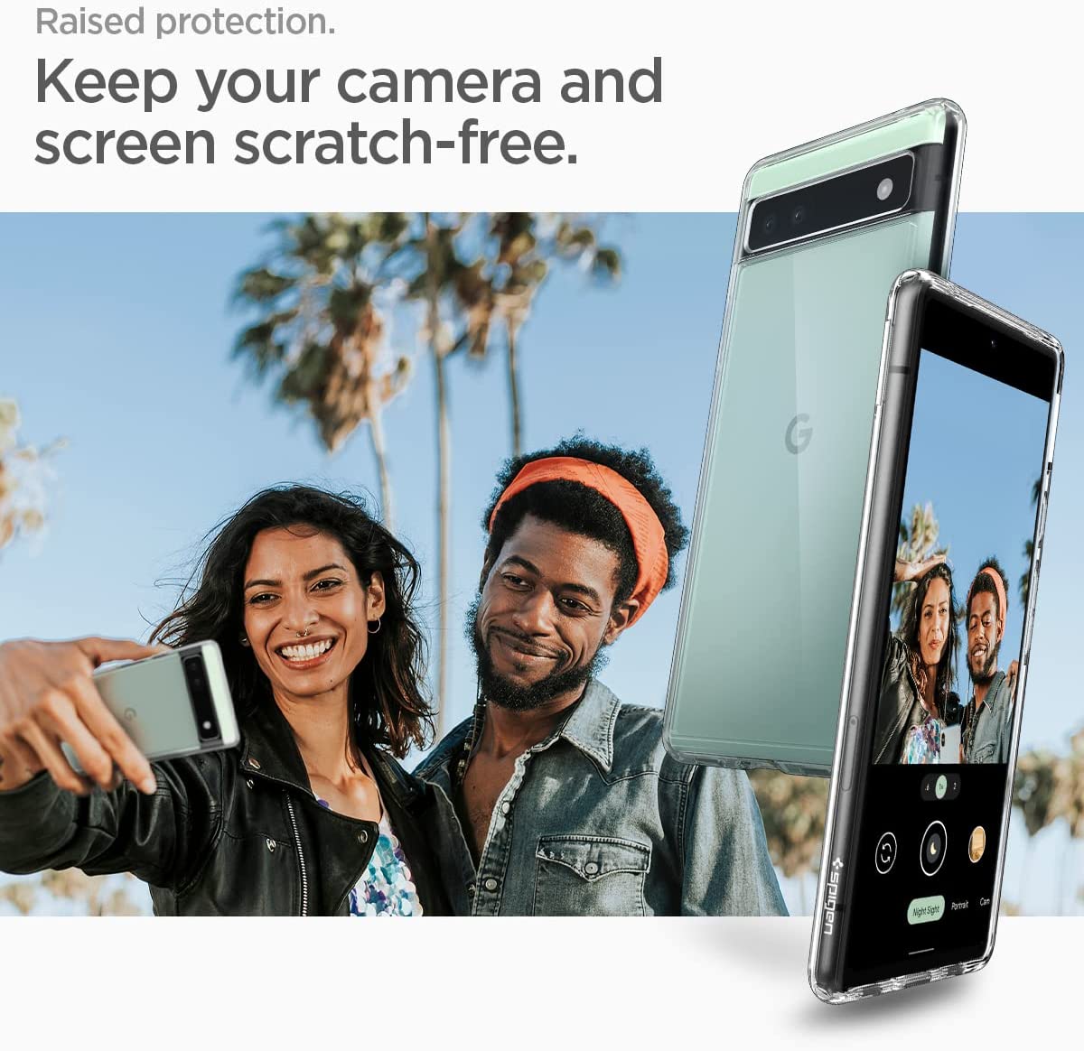 Spigen Ultra Hybrid Designed for Pixel 6a Case - Crystal Clear