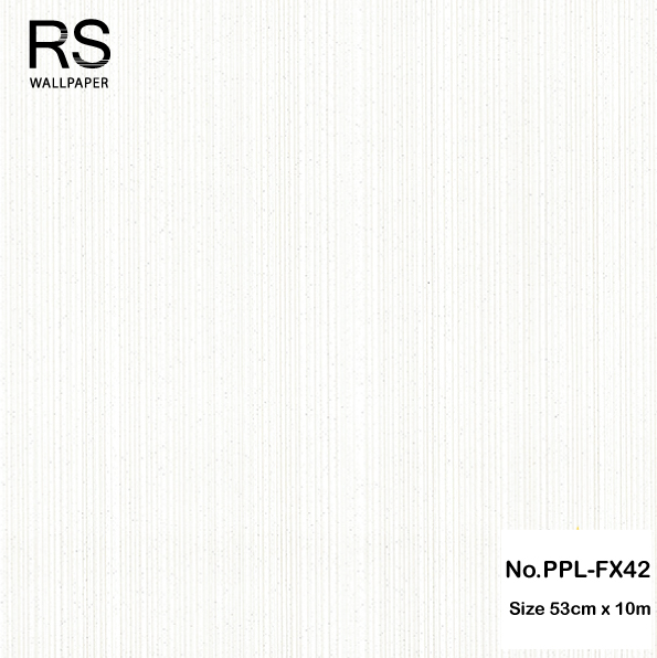 วอลเปเปอร์ สี่ขาวครีม มีกากเพชร No.PPL-FX42