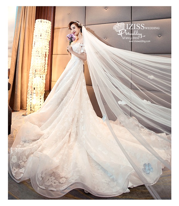 BR360 **พรีออเดอร์**ชุดแต่งงาน&ชุดเจ้าสาวแนวเรียบหรู สีขาวเกรดพรีเมี่ยม น่ารัก สวยโดดเด่นไม่ซ้ำใคร