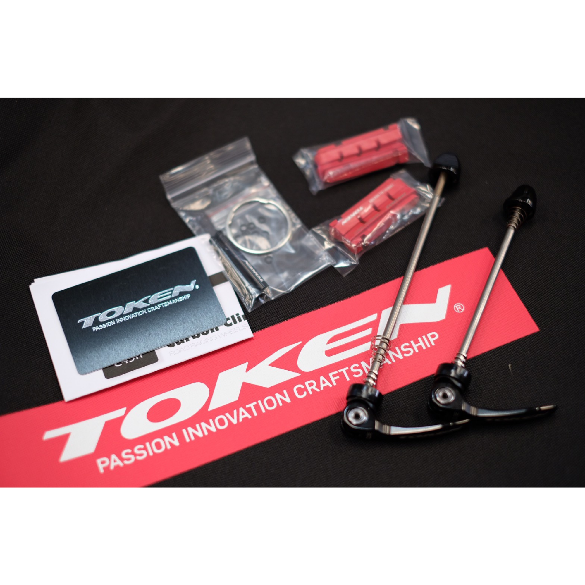 ล้อจักรยานเสือหมอบคาร์บอน TOKEN C45R/C45D แบบเซรามิค FULL CARBON