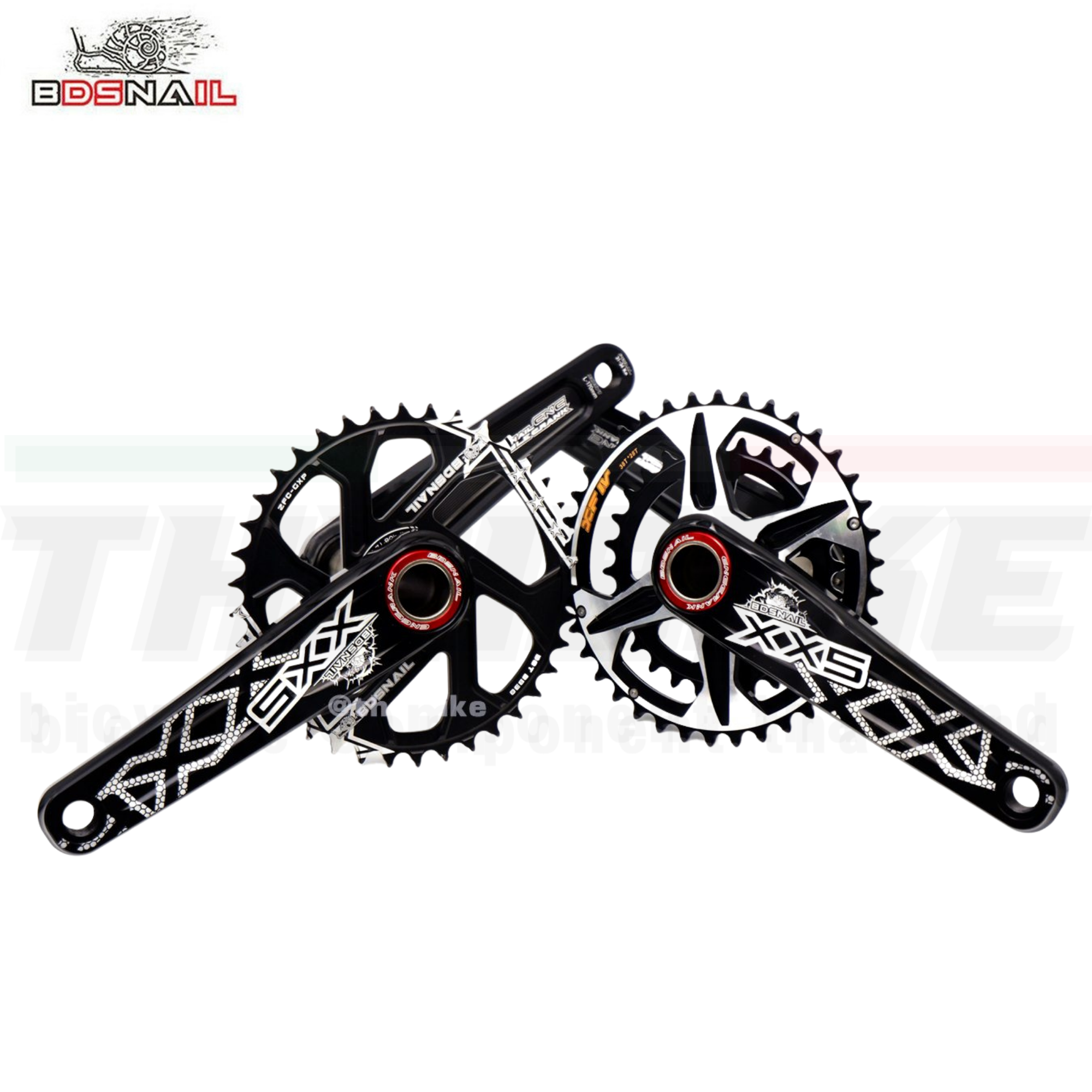 ชุดขาจานจักรยานเสือภูเขา BDSNAIL Narrow Wide Chainring MTB GXP 170mm แถมฟรีกะโหลก