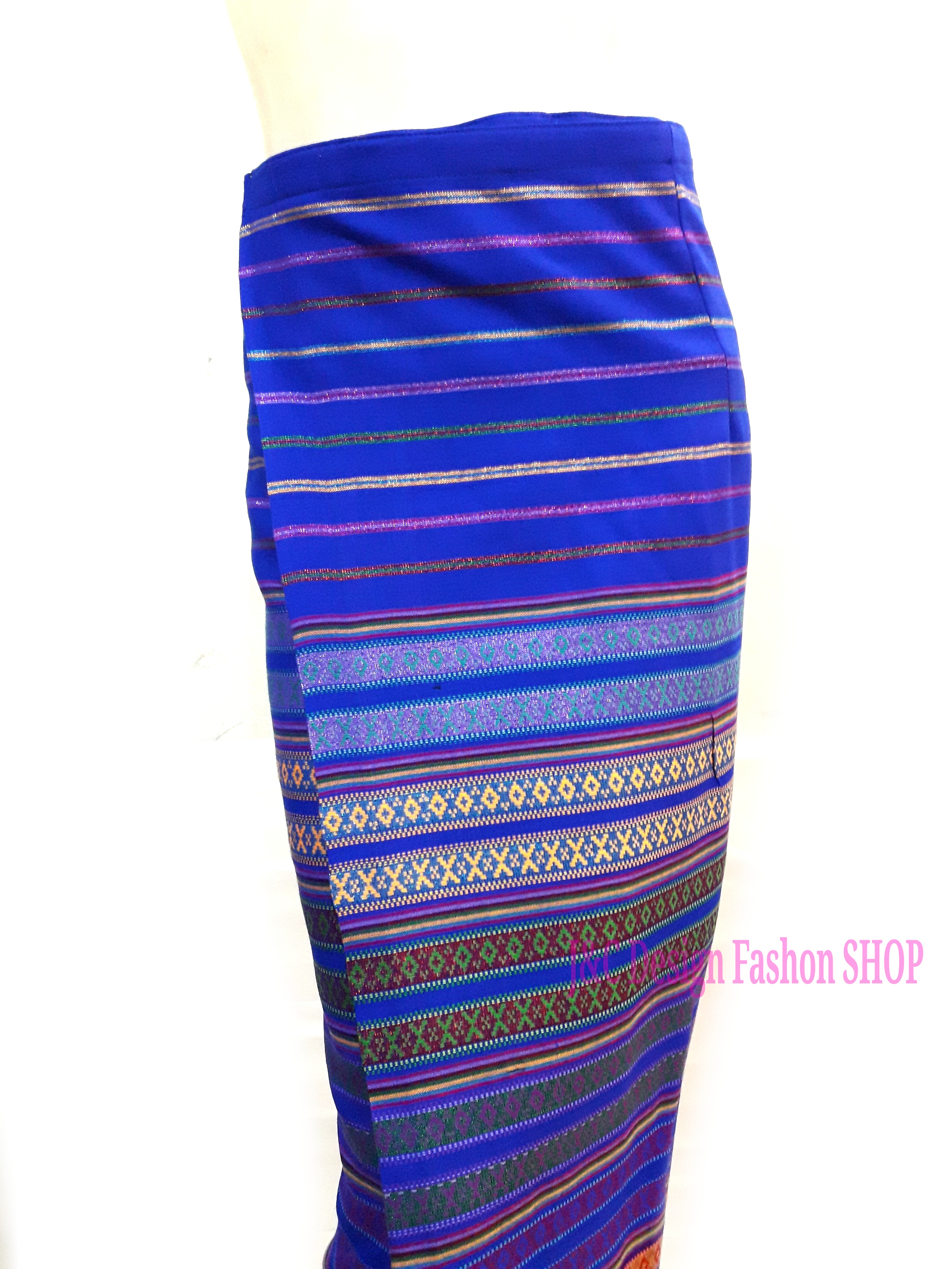 ผ้าซิ่นผ้าฝ้ายตีนจกทอมือตัดสำเร็จ ไม่ตัดต่อตีน #ผ้าตีนจกยกดอกในตัว #ผ้าถุงตัดสำเร็จแบบป้ายเลื่อนตะขอสามารถเลื่อนได้ไม่เสียทรง อ้วนผอมใส่ได้