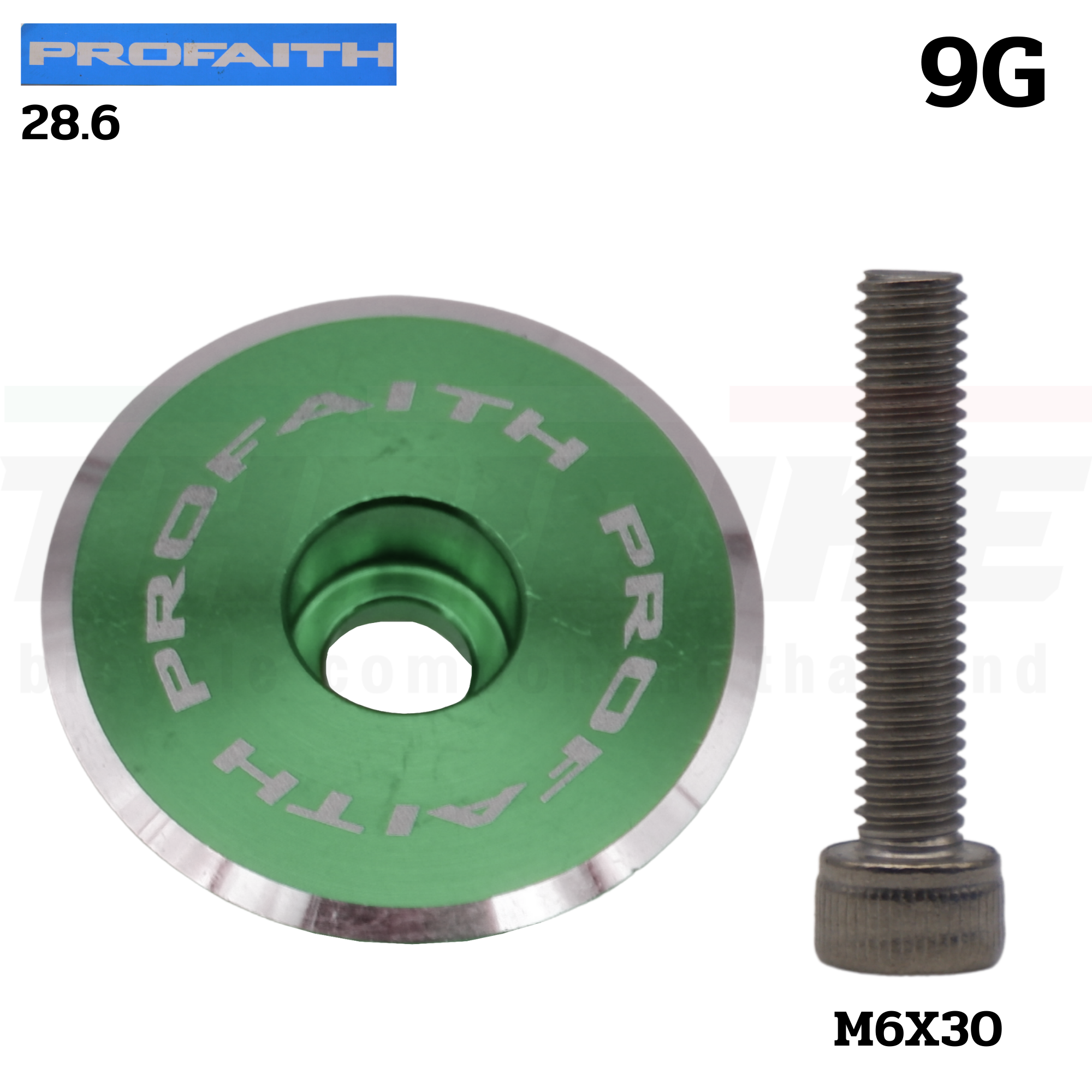 ฝาปิดสเต็มจักรยาน PROFAITH รุ่น 3G/9G พร้อมน็อต 28.6 Aluminum Alloy Cover