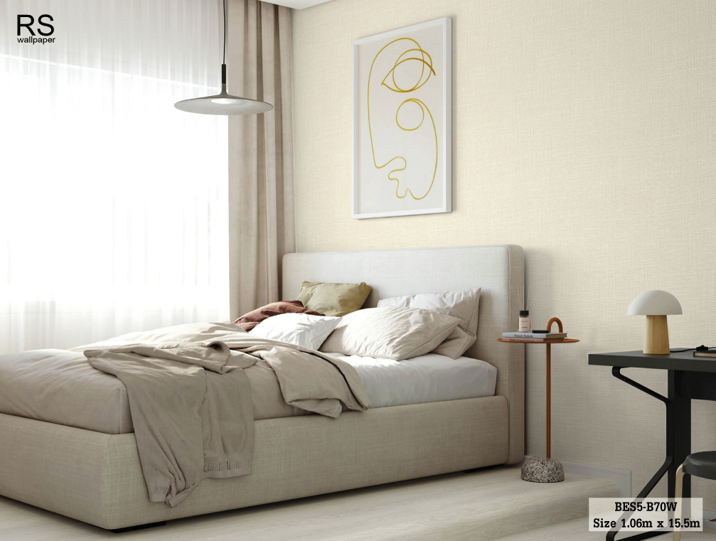 วอลเปเปอร์ สีน้ำตาลอ่อน BES5-B70W
