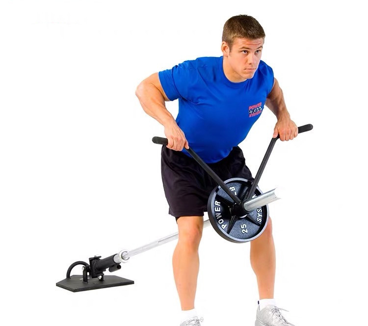 แท่นสวมคานบาร์เบลโอลิมปิค เล่นส่วนหลัง ปีก ไหล่ ใส่บาร์ 1 นิ้ว 2 นิ้ว Landmine Rotational Training Base