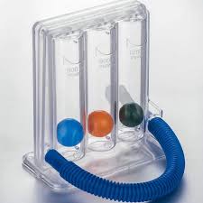 เครื่องฝึกการหายใจ Incentive Spirometer แบบ Triflow หรือ Tri ball