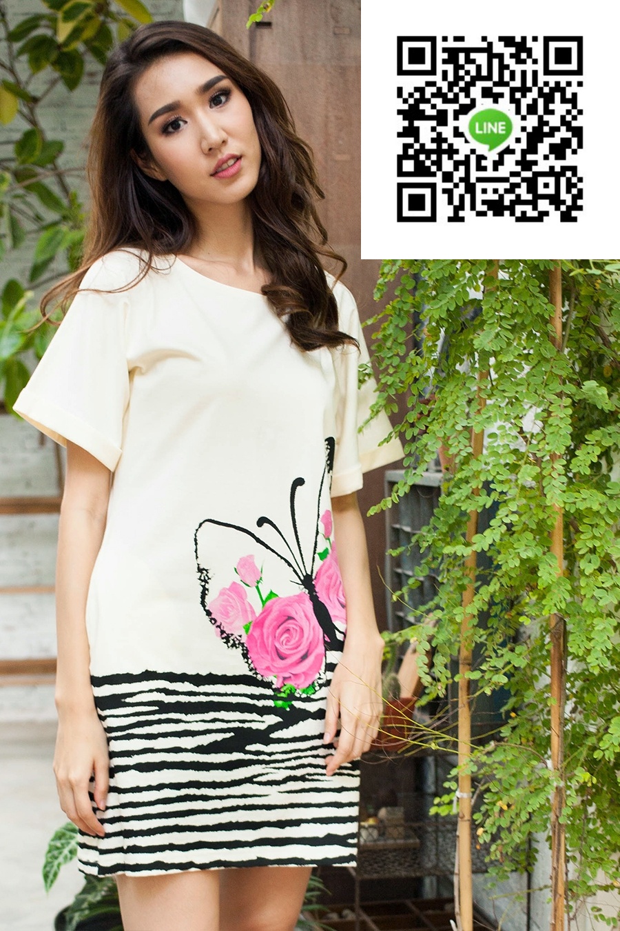 เดรสเกาหลีนำเข้า เดรสลำลองสไตน์หรู ชุดแซกเกาหลีน่ารักสไตน์วัยรุ่น เดรสทำงานลายลายผีเสื้อดอกไม้