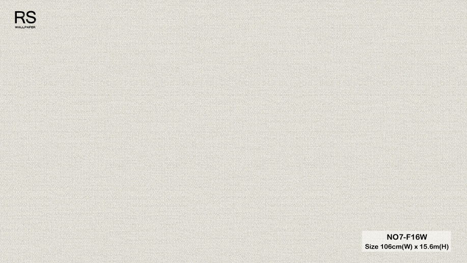 วอลเปเปอร์ลายผ้า สีขาวออฟไวด์ NO7-F16W