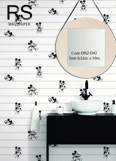 วอลเปเปอร์ลายการ์ตูนดิสนีย์ MICKEY MOUSE DIS2-D42