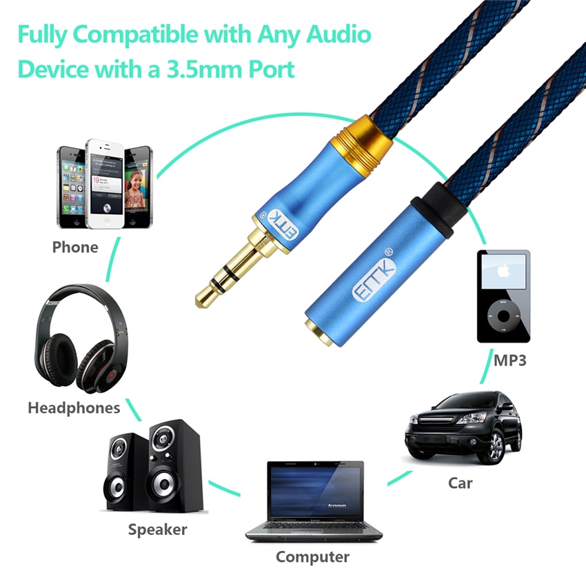 ขาย ERTK AUX Premium สายเพิ่มความยาวหูฟัง เกรดพรีเมี่ยม สายหนังงู