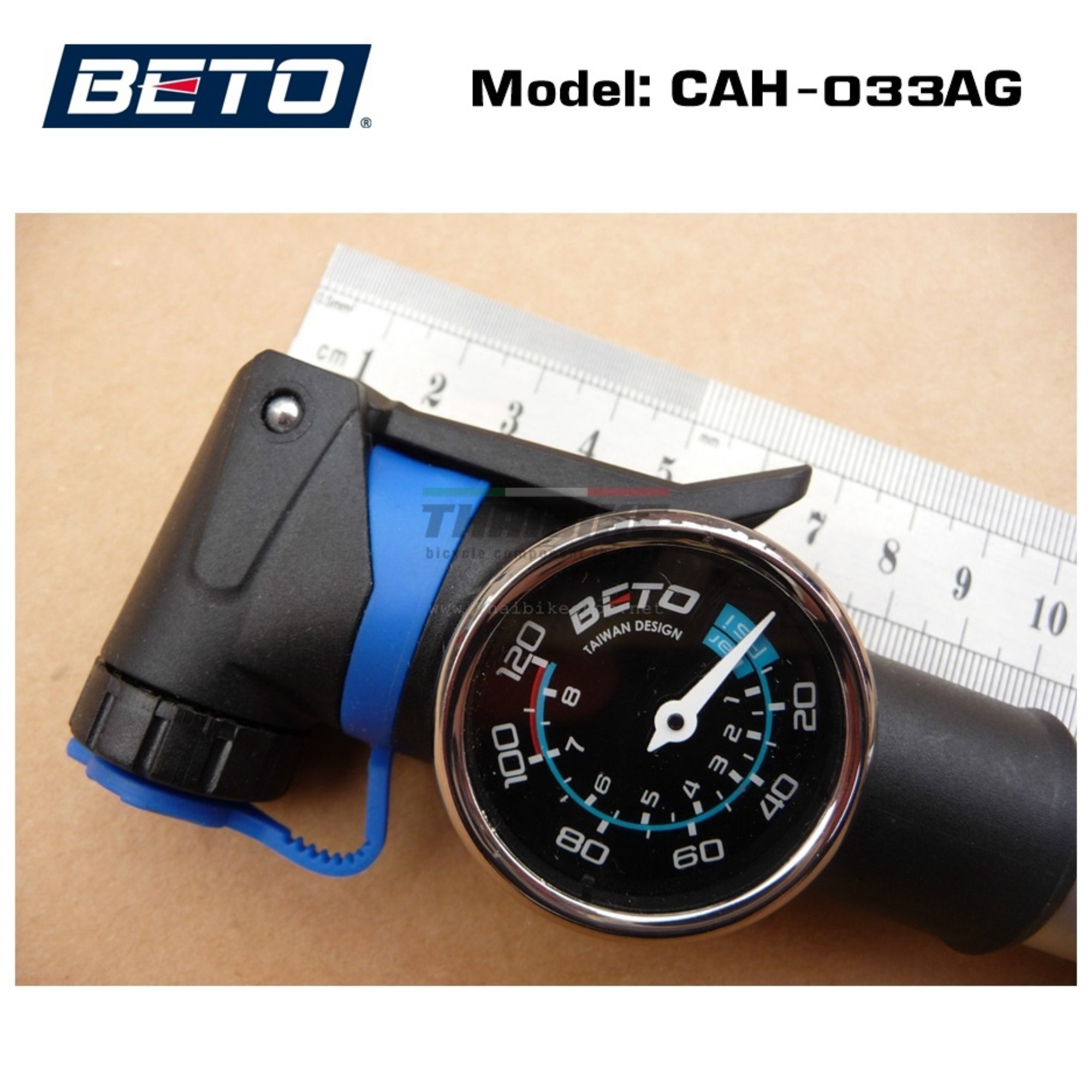 สูบจักรยานเสือหมอบ เสือภูเขา แบบพกพางานไต้หวัน Beto CAH-033AG