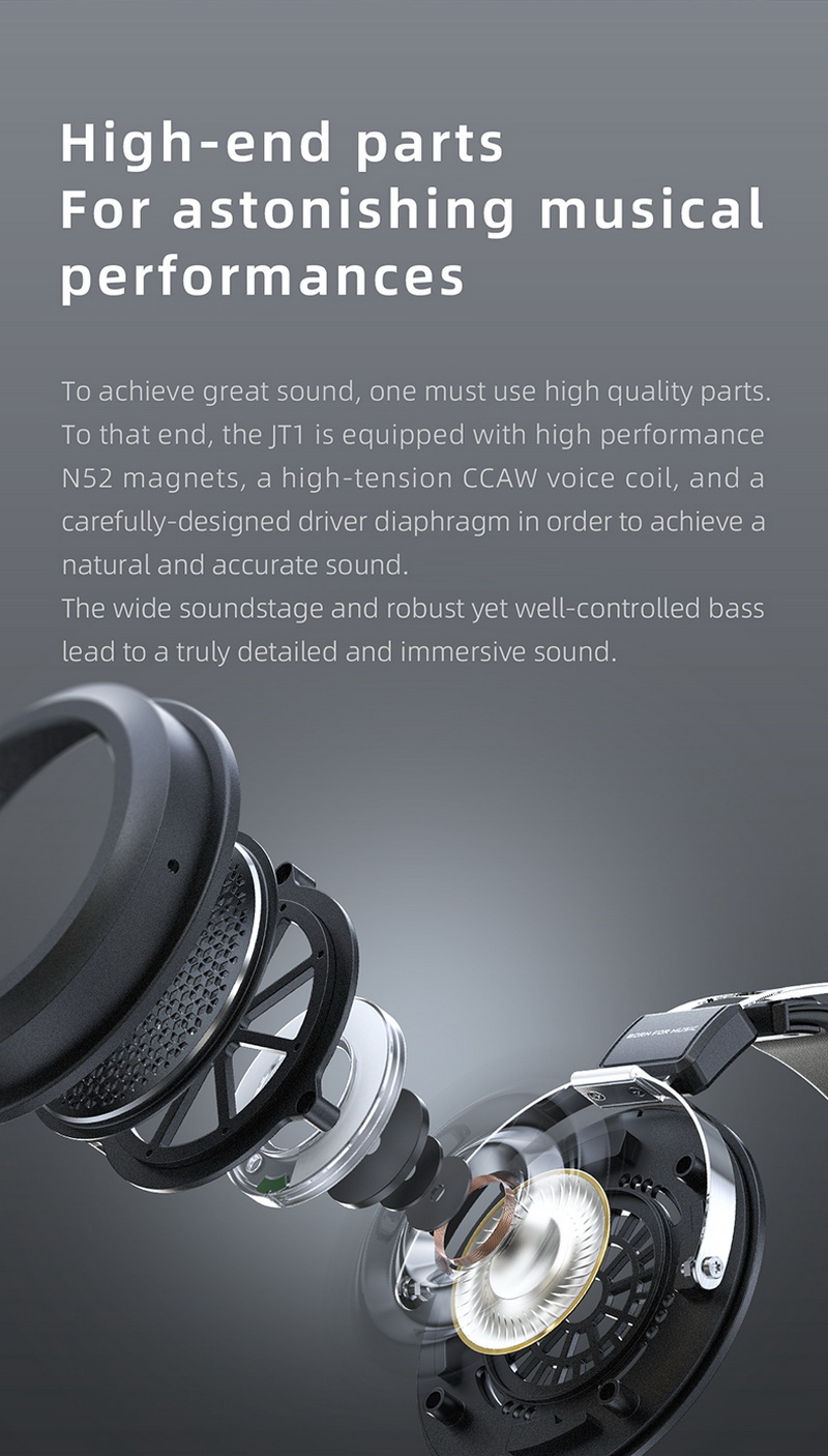 FiiO Jade Audio JT1 หูฟัง Headphones ประสิทธิภาพสูง ประกันศูนย์ไทย