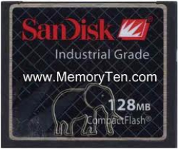 Sandisk Compact Flash Card (CF) 128Mb Industrial Grade