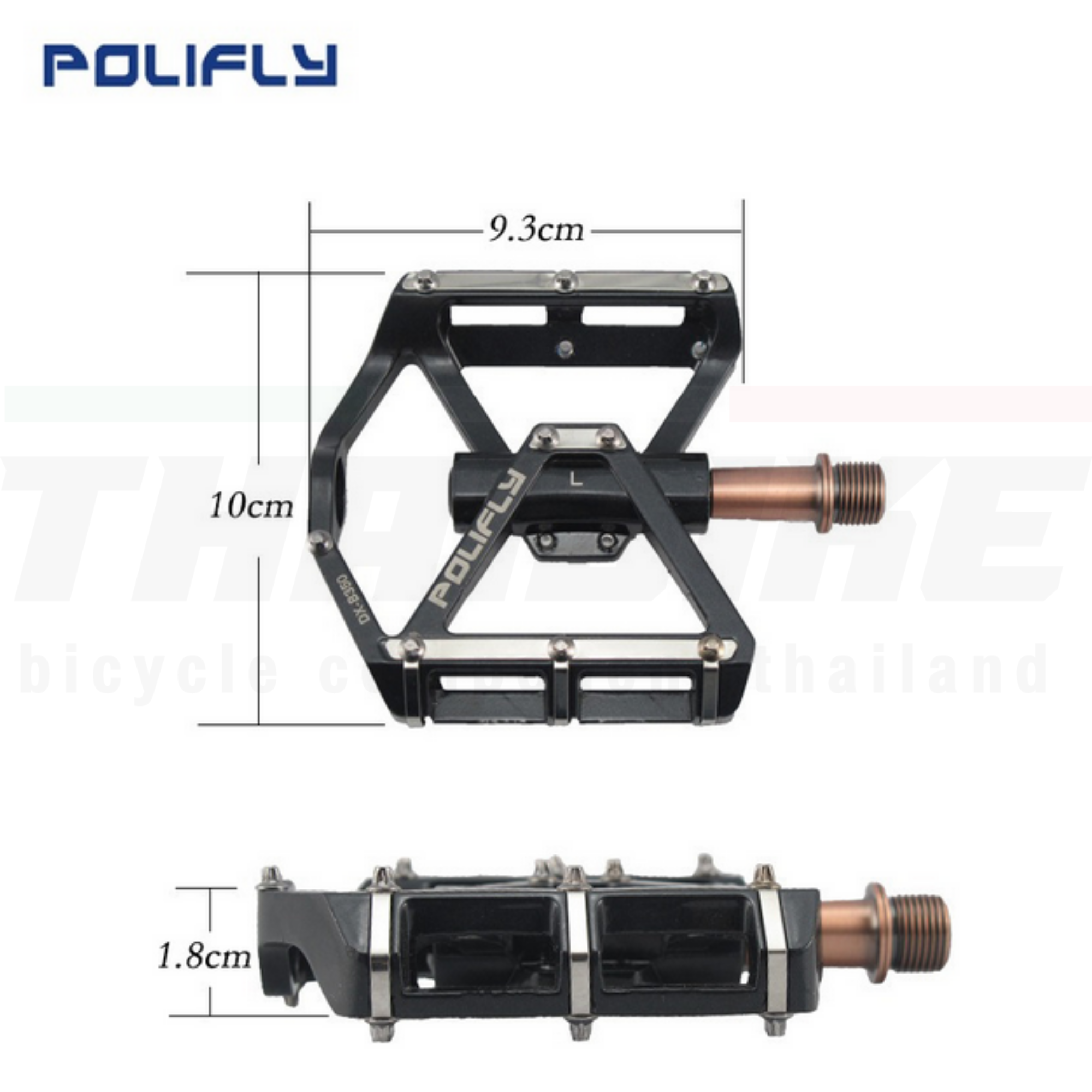 บันไดจักรยานเสือภูเขา เสือหมอบ ยี่ห้อ POLIFLY แบริ่ง DX-B350