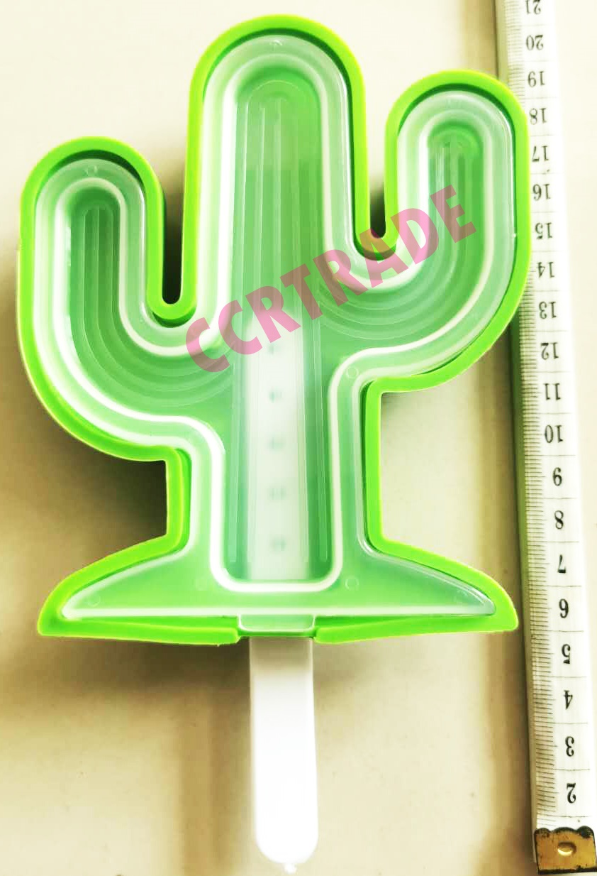 แม่พิมพ์ไอติมซิลิโคน+ฝาปิดกระบองเพชร 11x19 ซม.