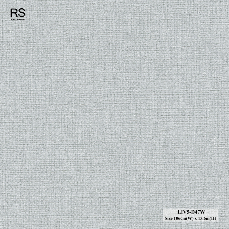 วอลเปเปอร์ลายผ้า สีเทาเข้ม LIV5-D47W