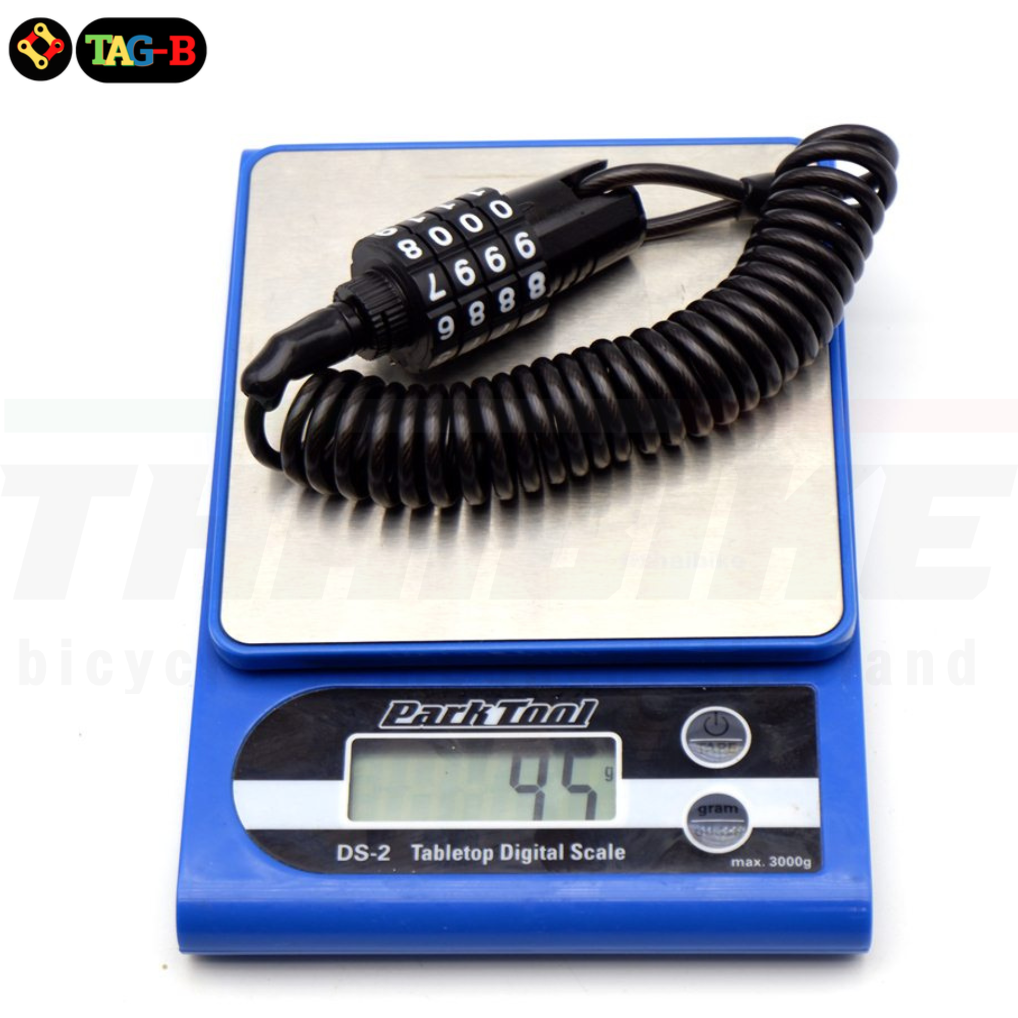 สายล็อคจักรยาน ล็อคหมวกกันน็อค THAIBIKE แบบสลิงยาว 1.5 เมตร