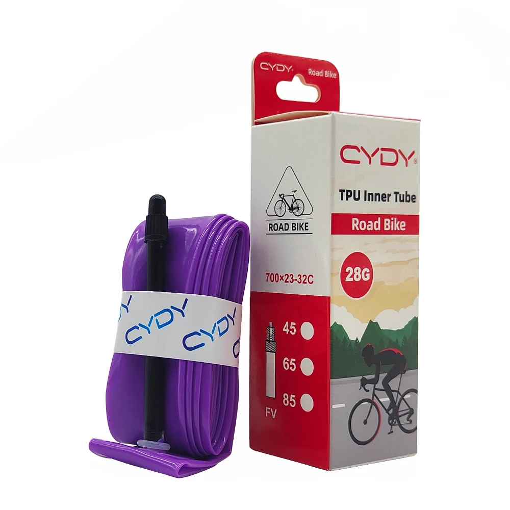 CYDY700CBikeInnerTubeTPU|ยางในจักรยานเสือหมอบ700×23C–32C|วาล์วFrench(45/65/85มม.) | Ultra‑Light28g