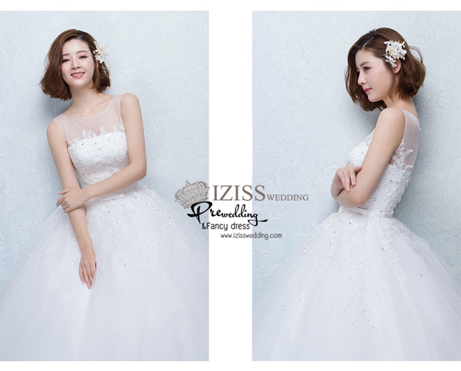 BR149 **พรีออเดอร์**ชุดแต่งงาน&ชุดเจ้าสาวแบบยาวสีขาวเกรดพรีเมี่ยม เปิดไหล่ มีแขน หรูหราน่ารัก สวยโดดเด่นไม่ซ้ำใคร