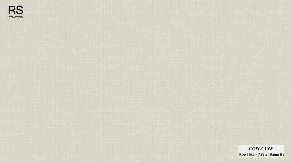 วอลเปเปอร์ลายผ้า สีพื้นเทาอ่อน COW-C10W