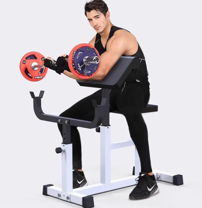 ม้านั่งฝึกส่วนแขน ปรับได้ Scott Preacher Curl Bench สิงค้าพร้อมส่งในไทย