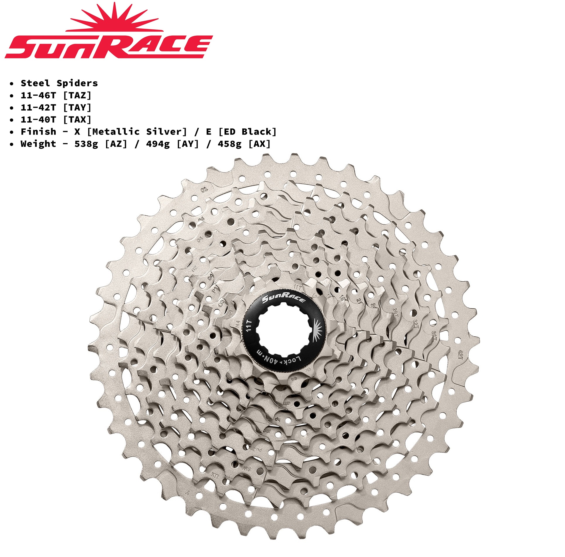 เฟืองจักรยาน SUNRACE MTB 10SPD รุ่น CSMS2