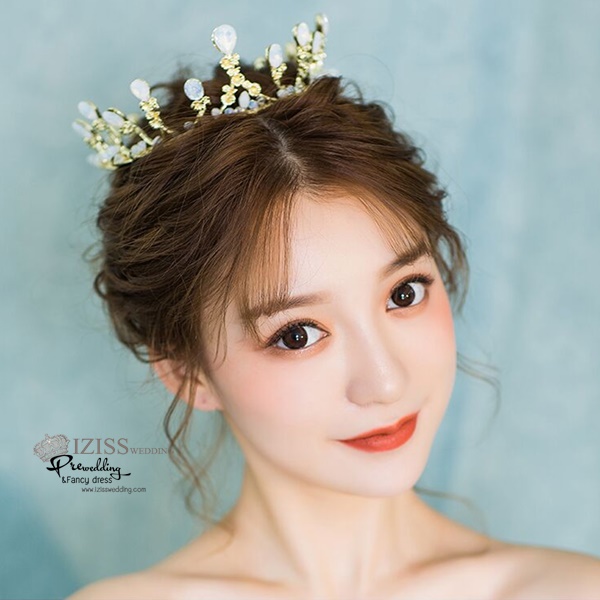 AC029 **พรีออเดอร์**ชุดเทียร่า มงกุฎเพชร ชุดเครื่องประดับเจ้าสาวสวยหรูดุจเจ้าหญิง