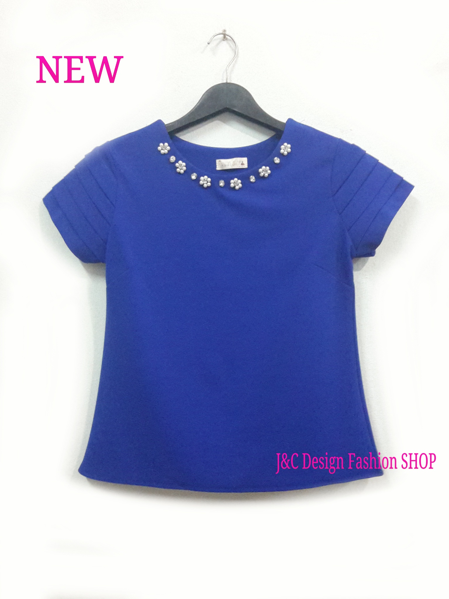 เสื้อผ้าฝ้าย เสื้อผ้าไทย เสื้อทำงานชีฟอง เสื้อชีฟองสีน้ำเงินคอปักมุก เสื้อทำงานเกาหลี เสื้อสมัครงาน ชุดสมัครงาน เสื้อใส่กับผ้าถุงสีน้ำเงิน เสื้อใส่กับผ้าซิ่น สำเนา