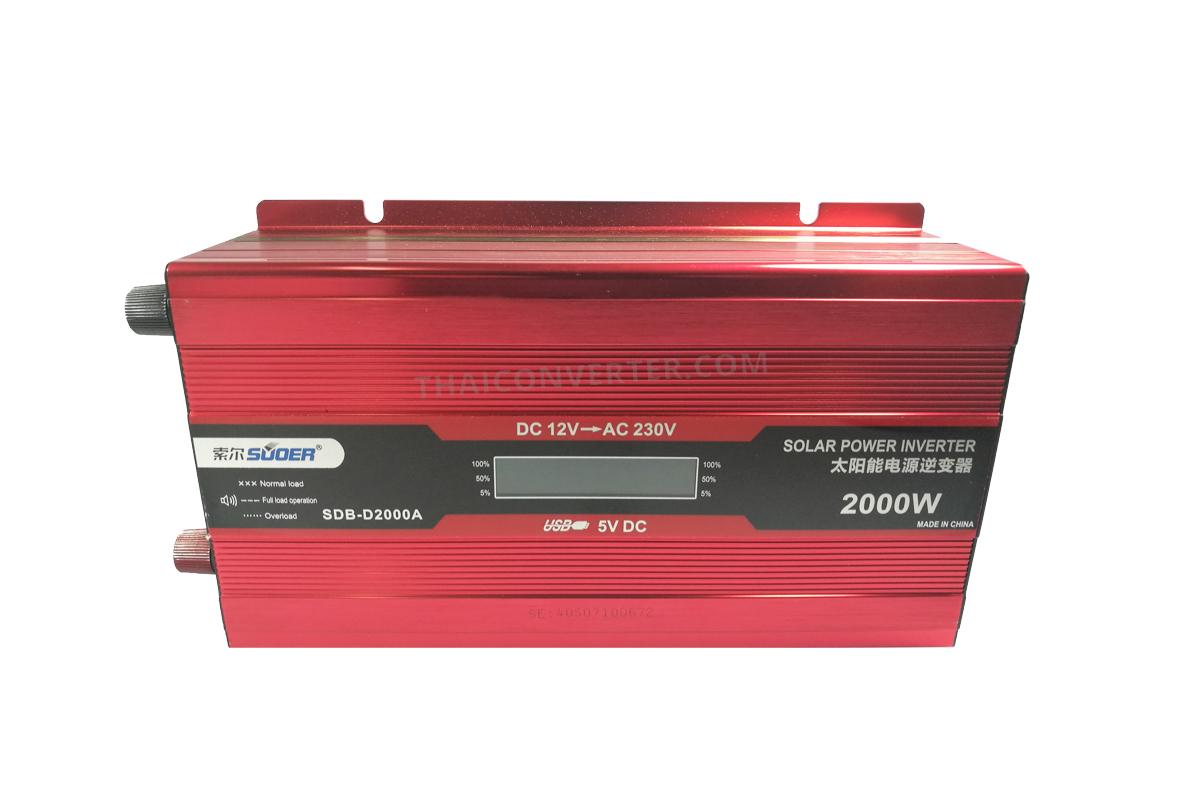 Inverter DC 12V to AC 220V 2000W Modified Sine