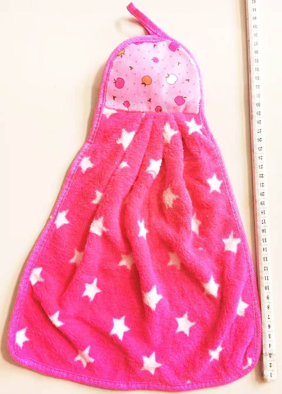 ผ้าเช็ดมือขนนุ่ม (ลายดาว) 27x40 ซม.