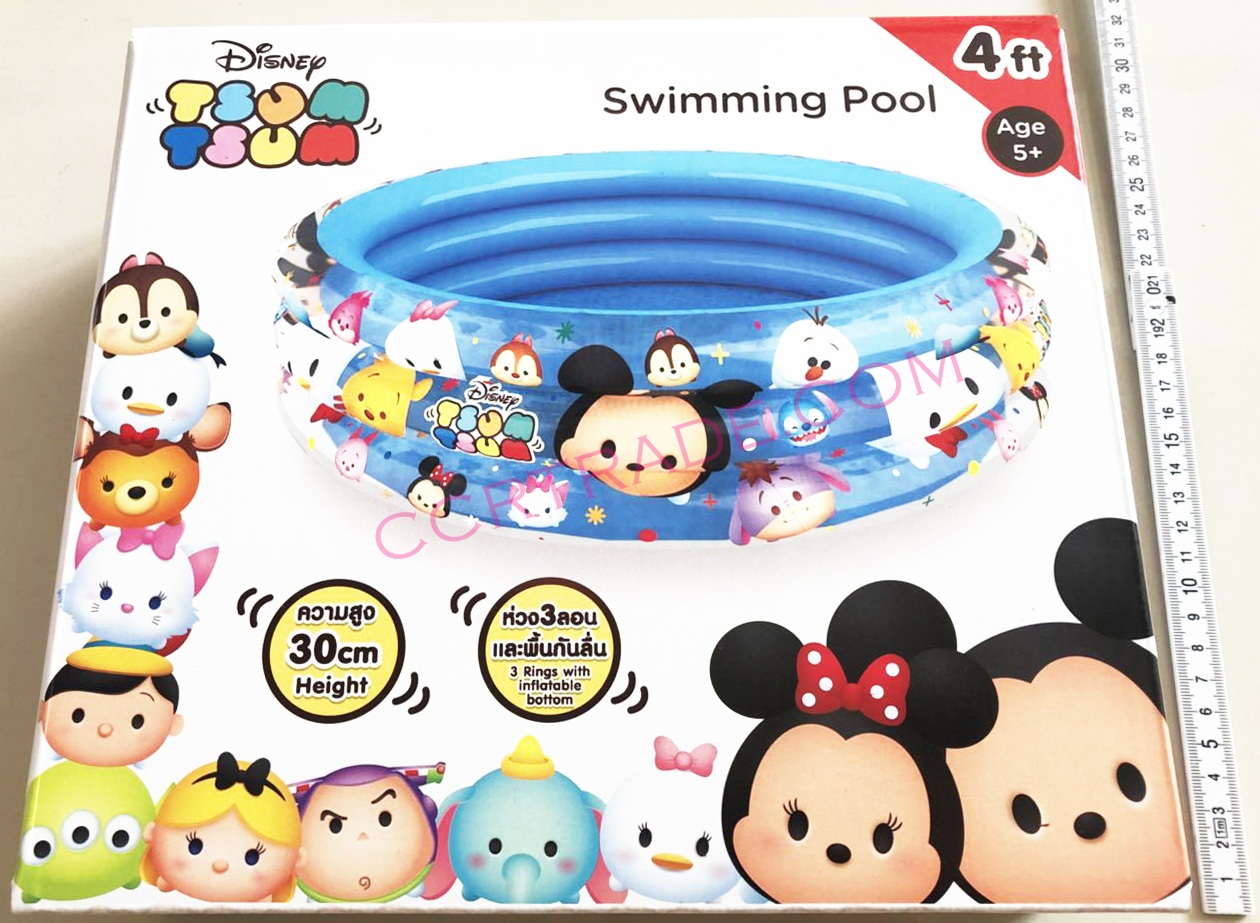 สระน้ำกันลื่น 4 ฟุต 3 ลอน ลายมิ๊กกี้เม้าส์ (ลิขสิทธิ์แท้)(1x2)