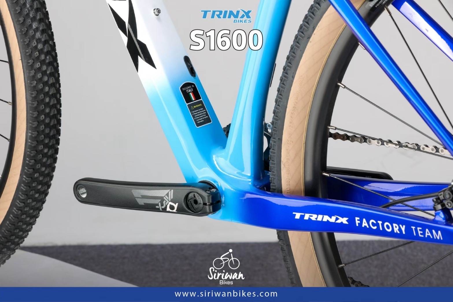 TrinX : S1600 Pro เสือภูเขาเฟรมคาร์บอน Shimano SLX 12 สปีด แกน 15/12Boost ดิสน้ำมัน Shimano
