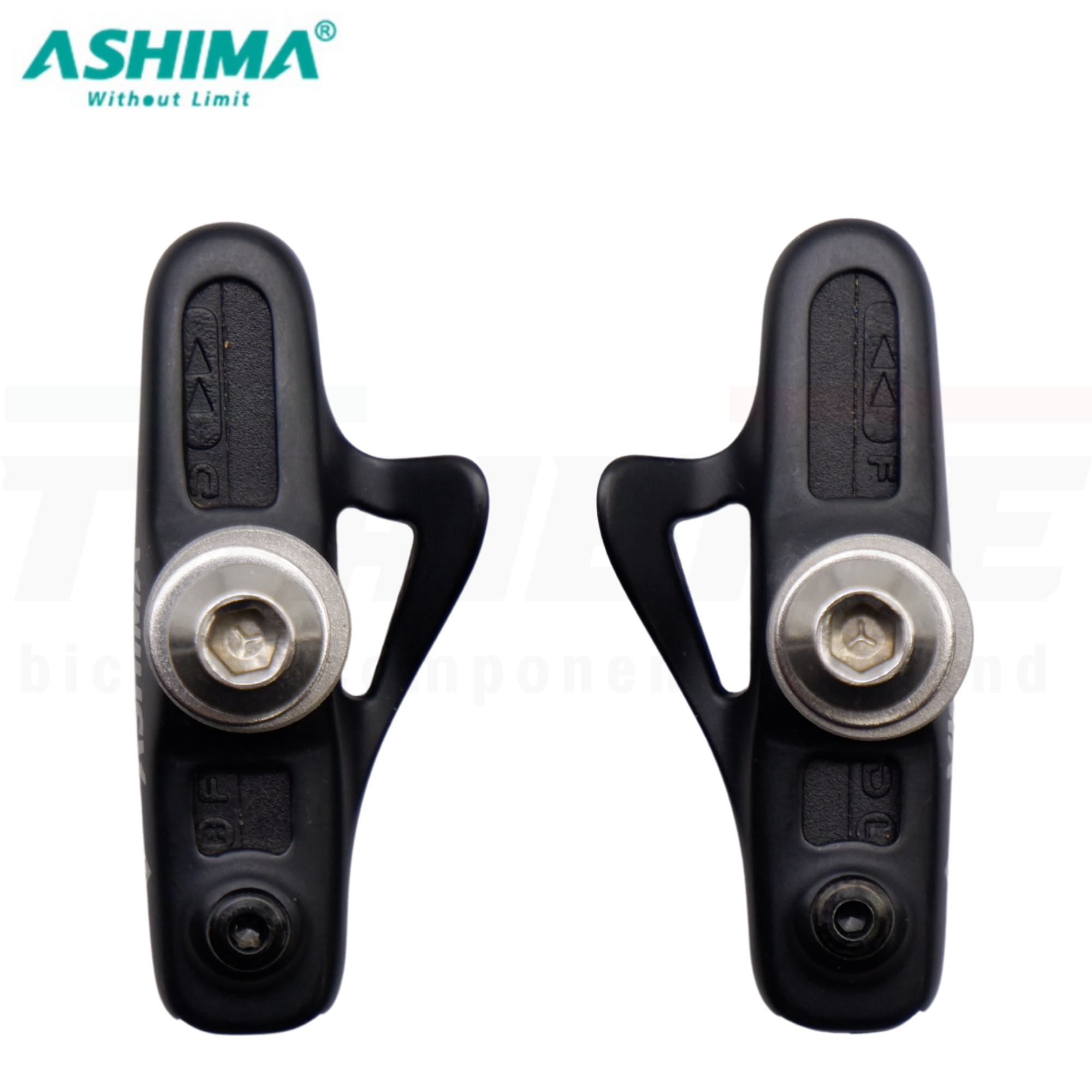 ฝักเบรคจักรยานเสือหมอบพร้อมยาง ASHIMA ARS45CR-P-HU-AL