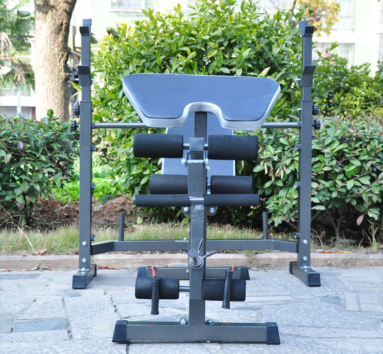 ม้านอนยกน้ำหนักพร้อมแรควางบาร์ LWH เล่นส่วน แขนขา ครบจบ