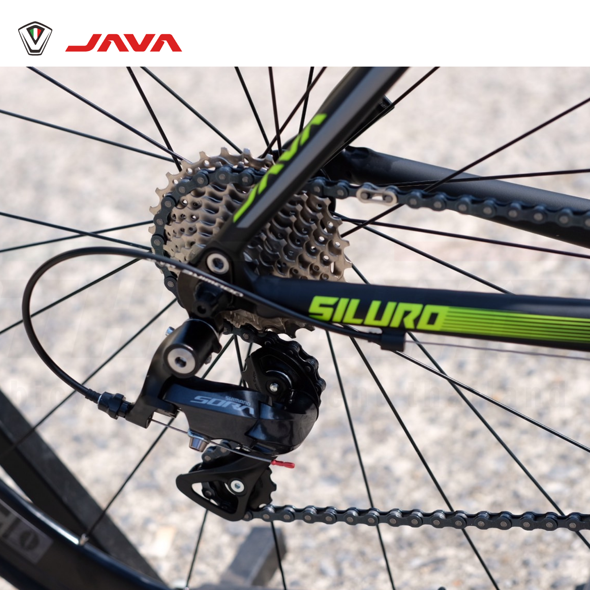 จักรยานเสือหมอบอลูมิเนียม JAVA Siluro2-18sp Rim-brake