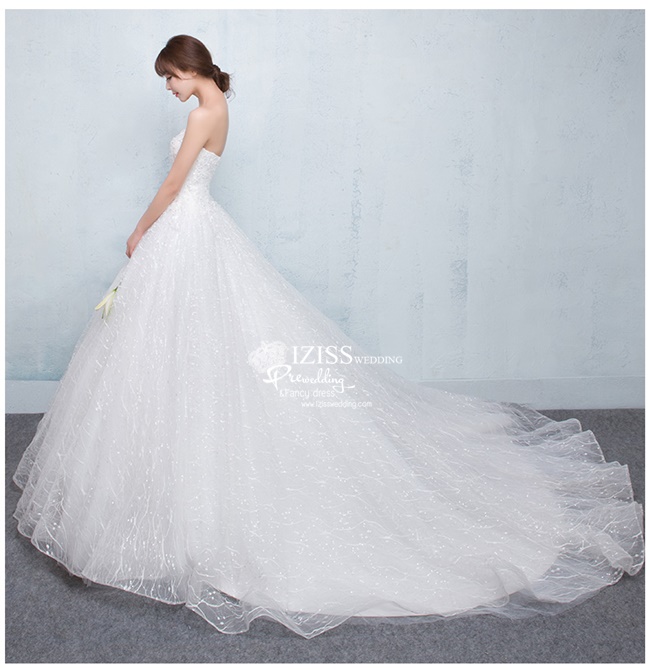 BR228 **พรีออเดอร์**ชุดแต่งงาน&ชุดเจ้าสาวแบบยาวสีขาวเกรดพรีเมี่ยม หรูหราน่ารัก สวยโดดเด่นไม่ซ้ำใคร สวยงามดุจเจ้าหญิง