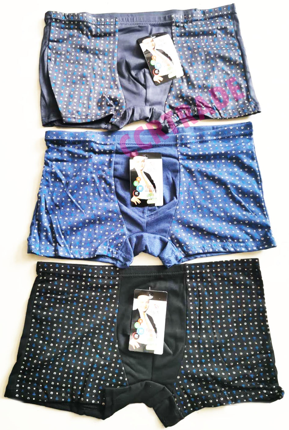 กางเกงขาสั้นผู้ชายขาสั้นผู้ชาย คละลาย Free size